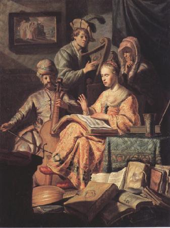 REMBRANDT Harmenszoon van Rijn Musical company (mk33)